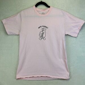 REX ORANGE COUNTY “Who Cares” Short Sleeve Pink Tour Shirt Size Medium
